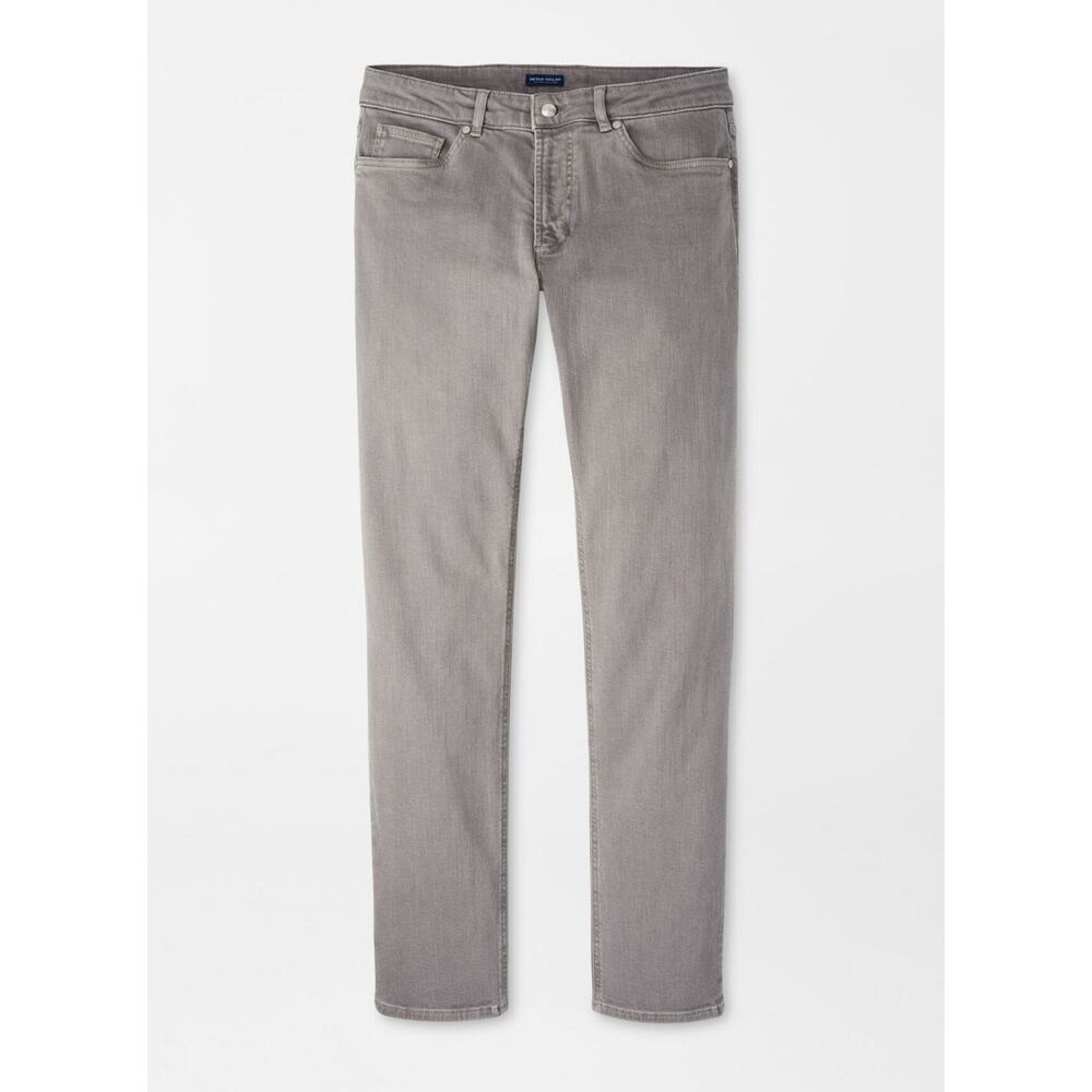 Peter Millar 42x32 Crown Crafted Fairfield Garment Dyed Denim Oslo Grey $218